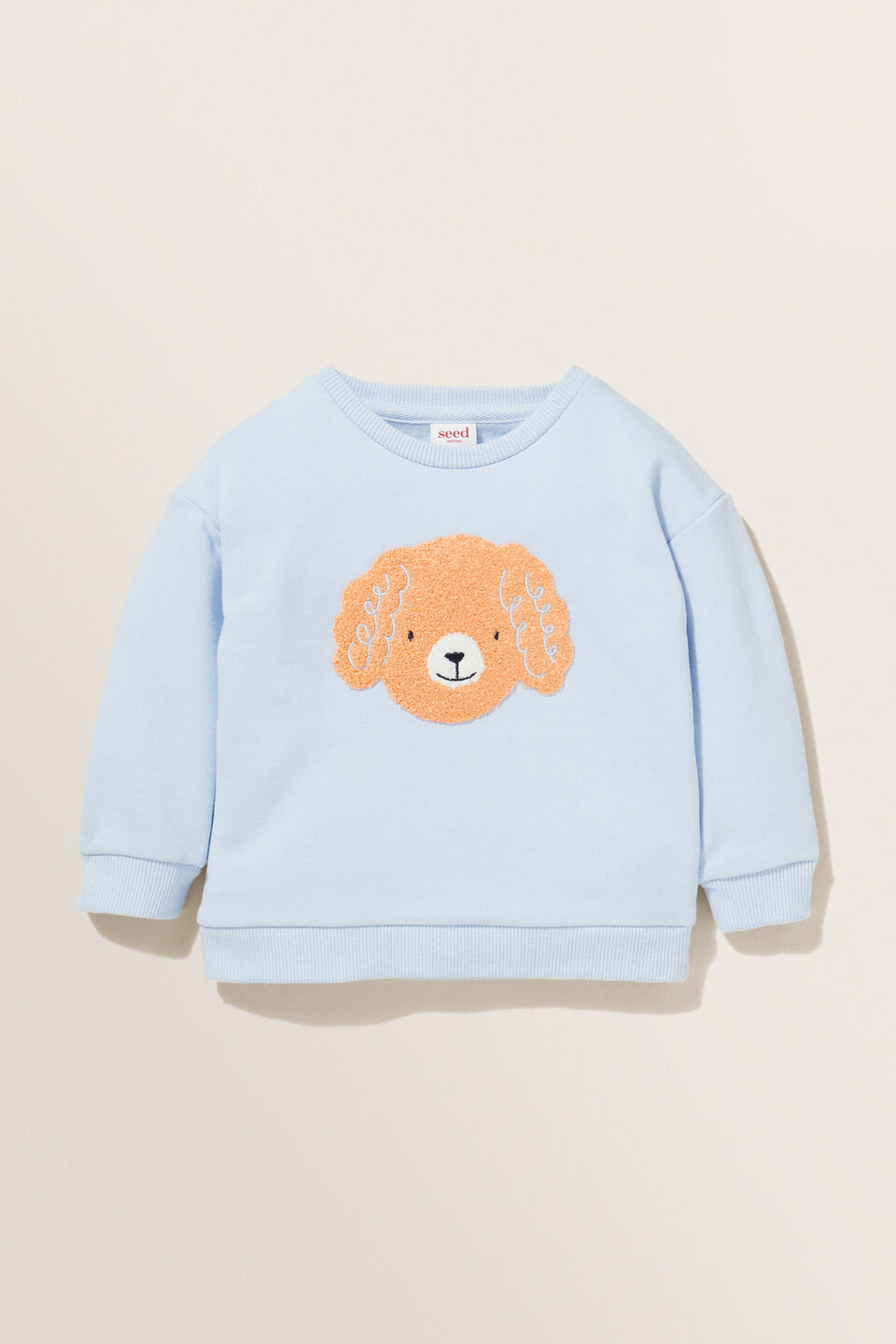 Poodle Sweater  Baby Blue
