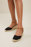 Camilla Wedge Espadrille  Black Tan  hi-res