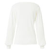 Pleated Crepe Knit Top  4  hi-res