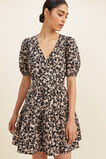 Floral Textured Mini Dress  Neutral Floral  hi-res