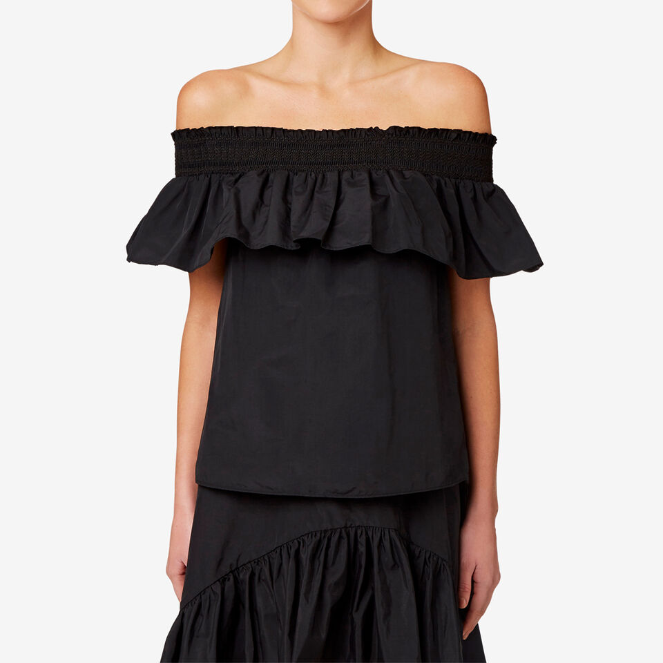 Off Shoulder Frill Top  