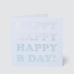 Large Happy Happy Birthday Card    hi-res