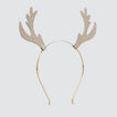 Gold Reindeer Ears Headband  9  hi-res