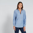Cross-Dye Linen Comfy Shirt    hi-res