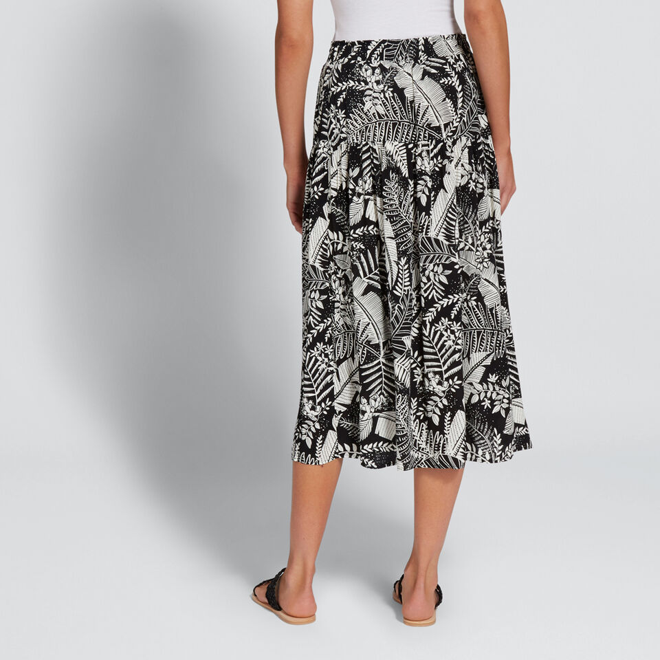 Split Floral Skirt  