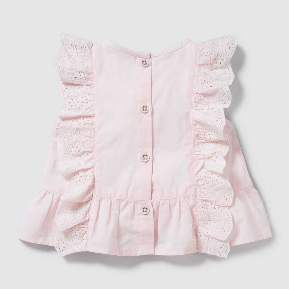 Broderie Frill Top  