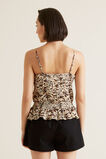 Shirred Waist Animal Cami  Animal Print  hi-res