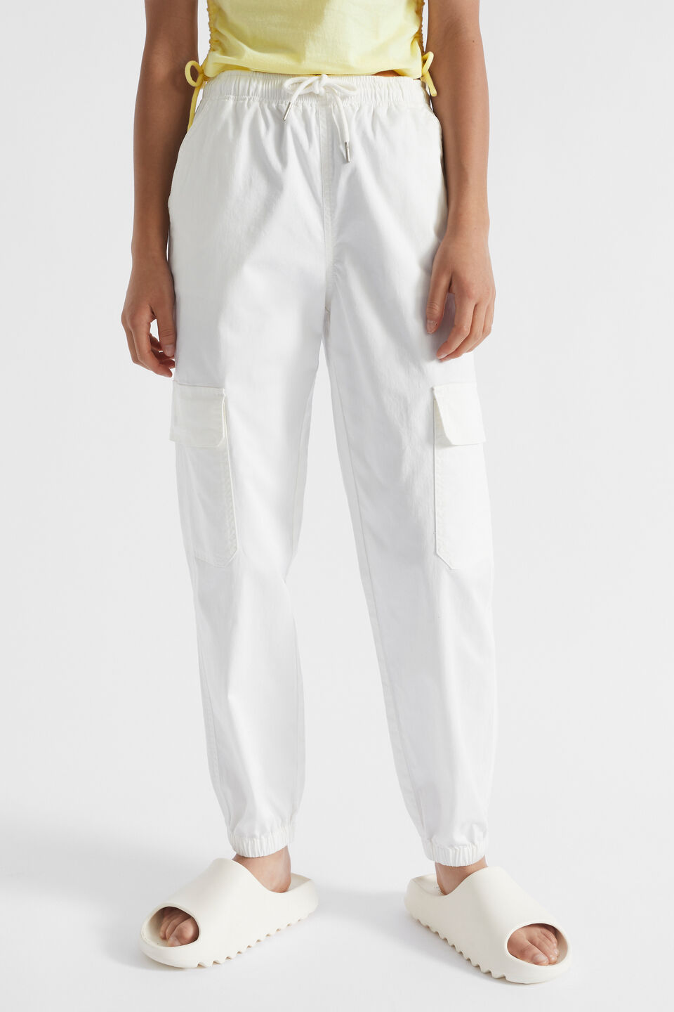 Cargo Pocket Pant  White