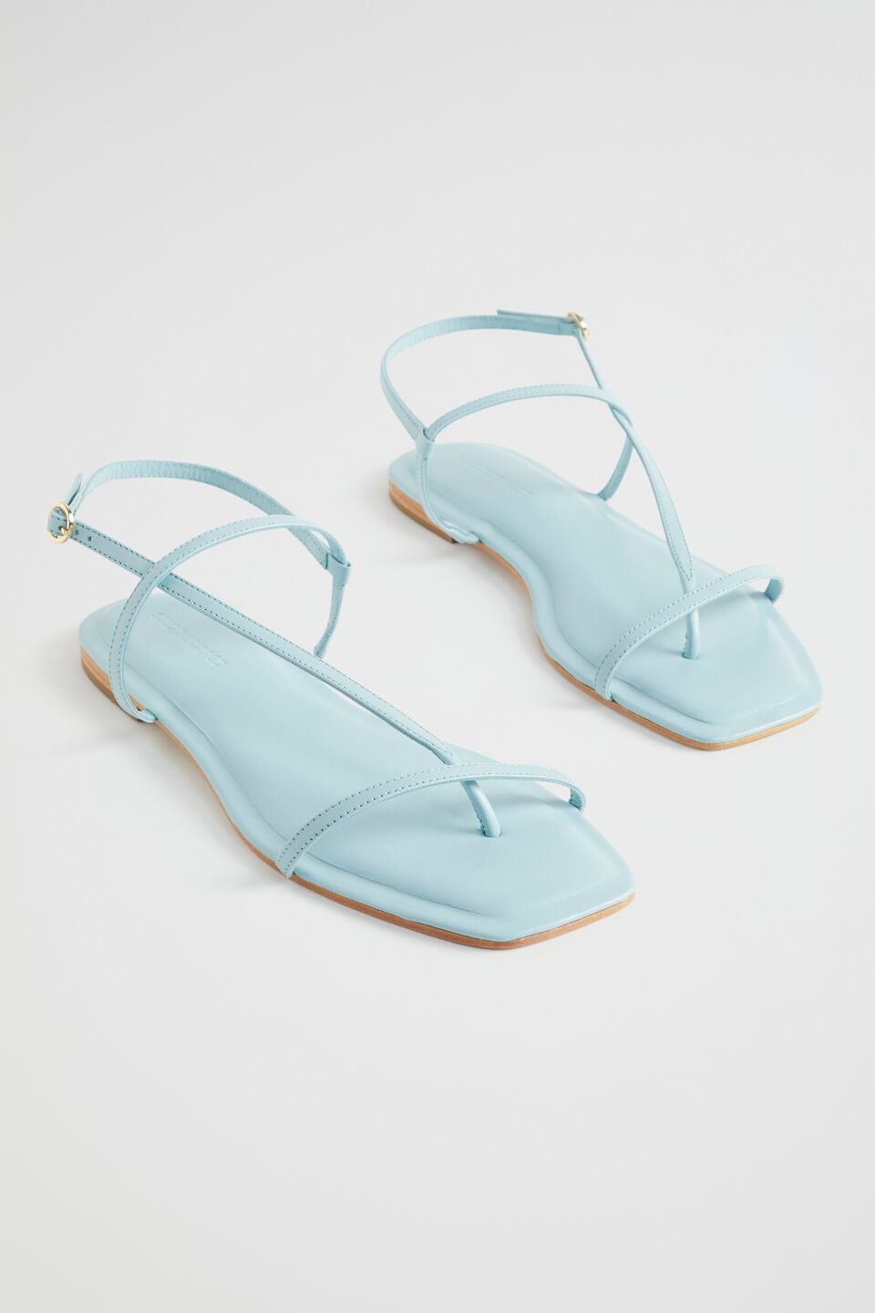 Freya Flat Sandal  Shimmer Blue