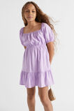 Linen Blend Mini Dress  Pale Lavender  hi-res
