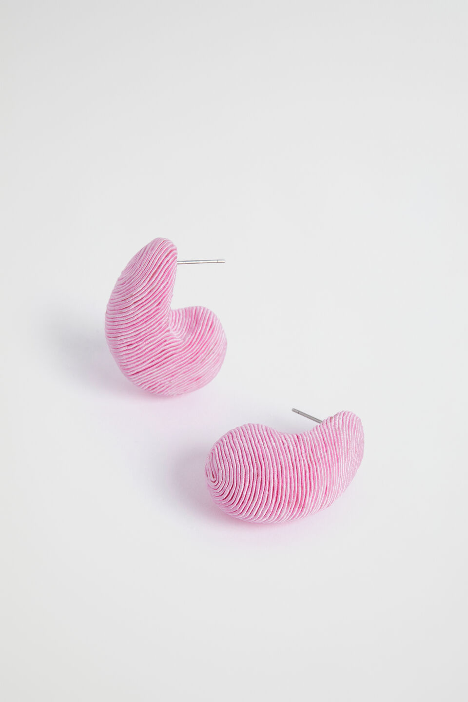 Thread Wrapped Drop Earring  Pink Gin