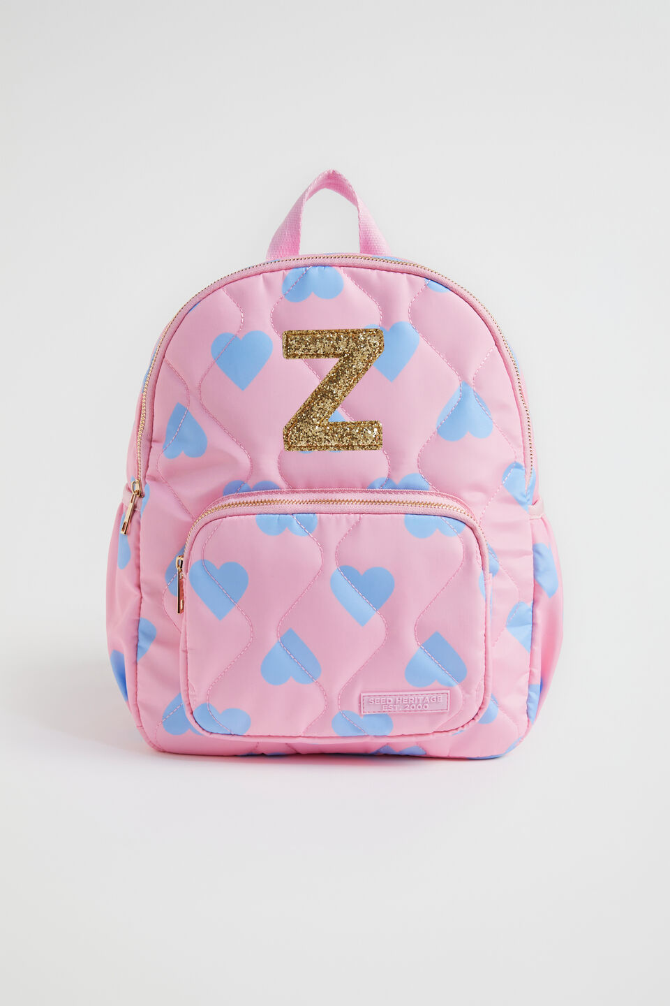 Quilted Initial Backpack  Z