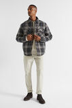Sherpa Lined Flannel Overshirt  Multi  hi-res