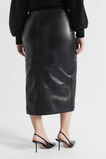 Leather Midi Pencil Skirt  Black  hi-res