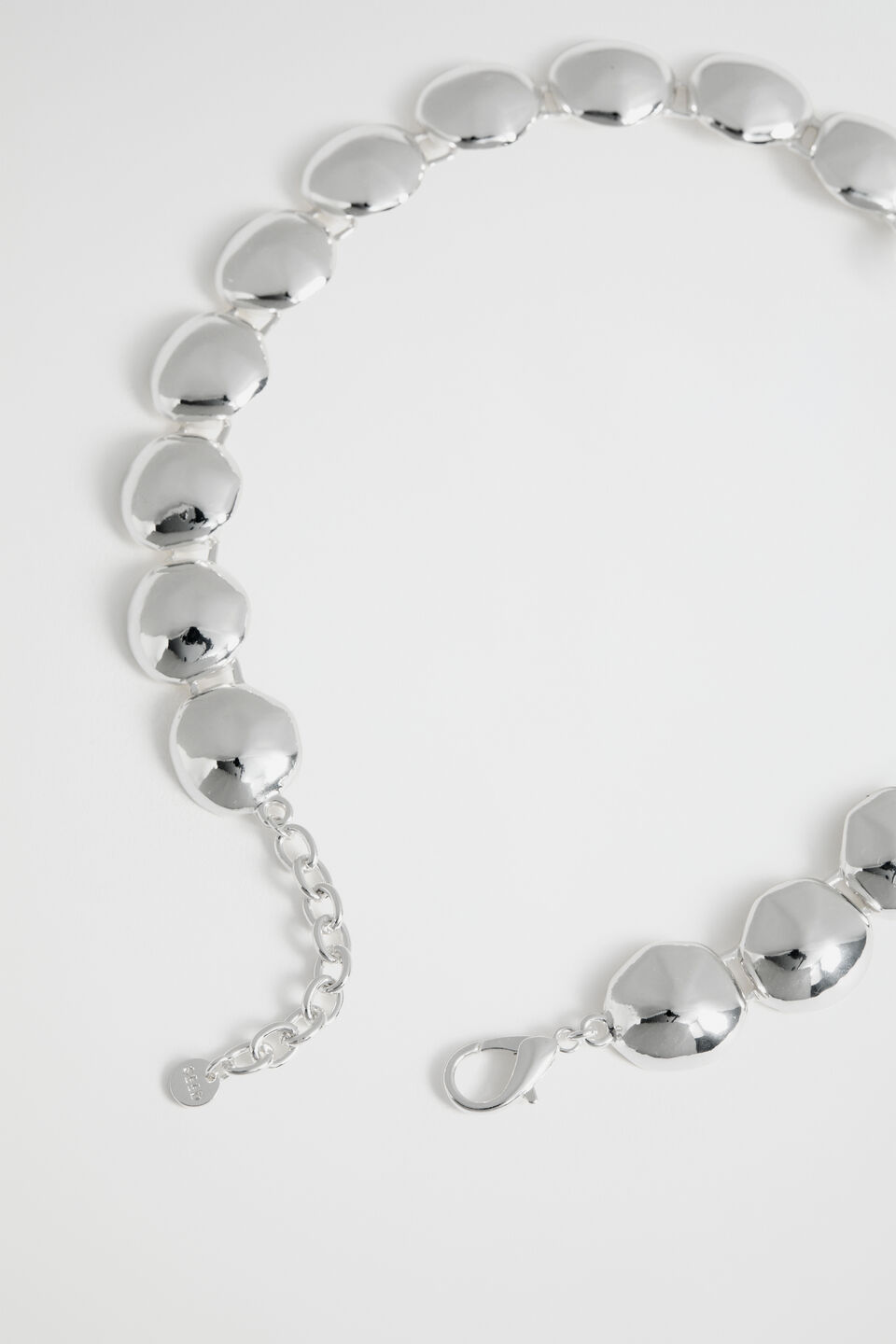 Pebble Necklace  Silver