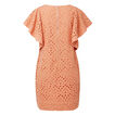 Embroidered Frill Sleeve Dress    hi-res