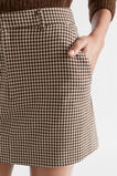 Houndstooth Mini Skirt  Hot Chocolate Houndstooth  hi-res