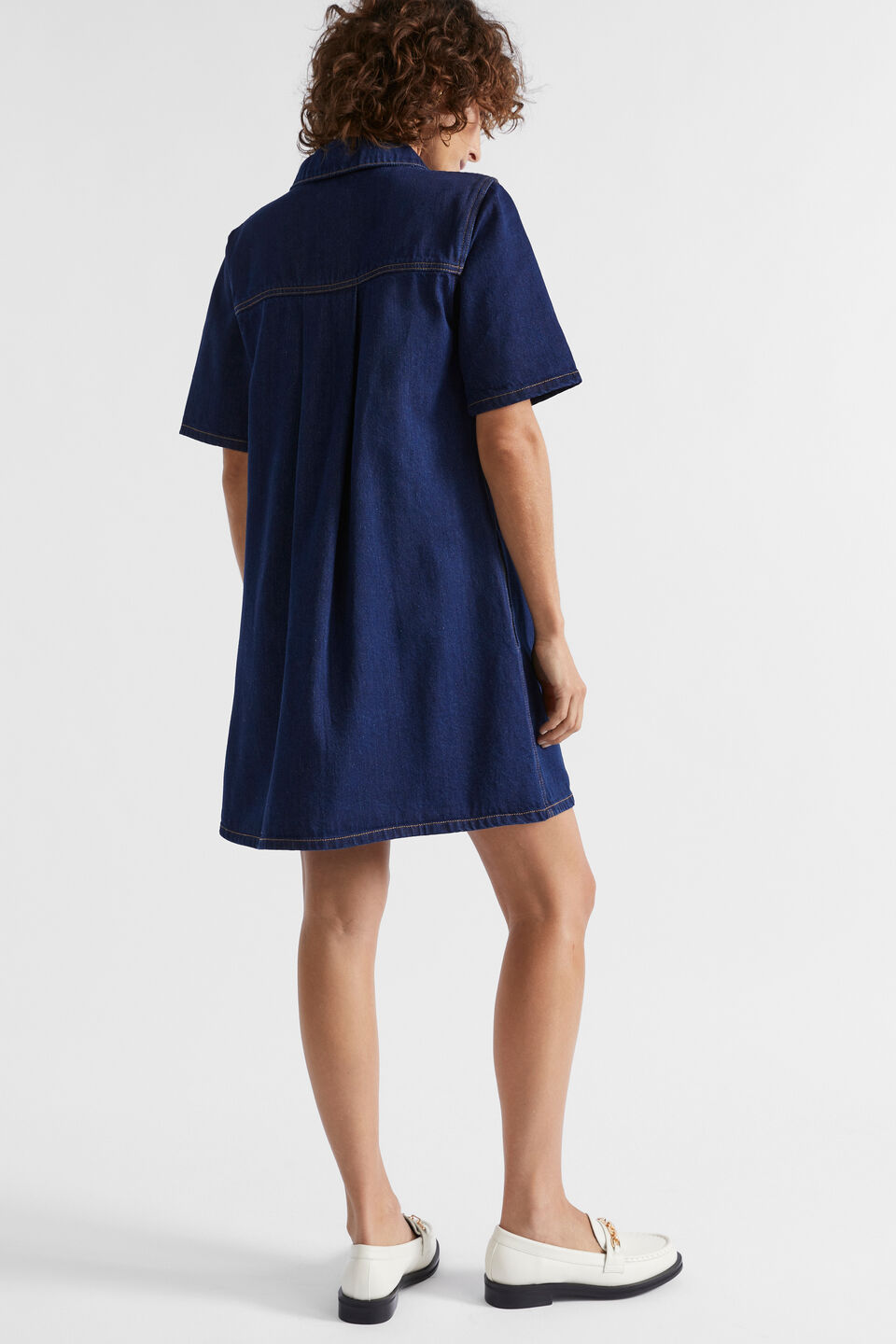 Denim Mini Dress  Neptune Wash