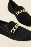 Hallie Leather Chain Loafer  Black  hi-res