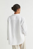 Core Linen Boyfriend Shirt  Whisper White  hi-res