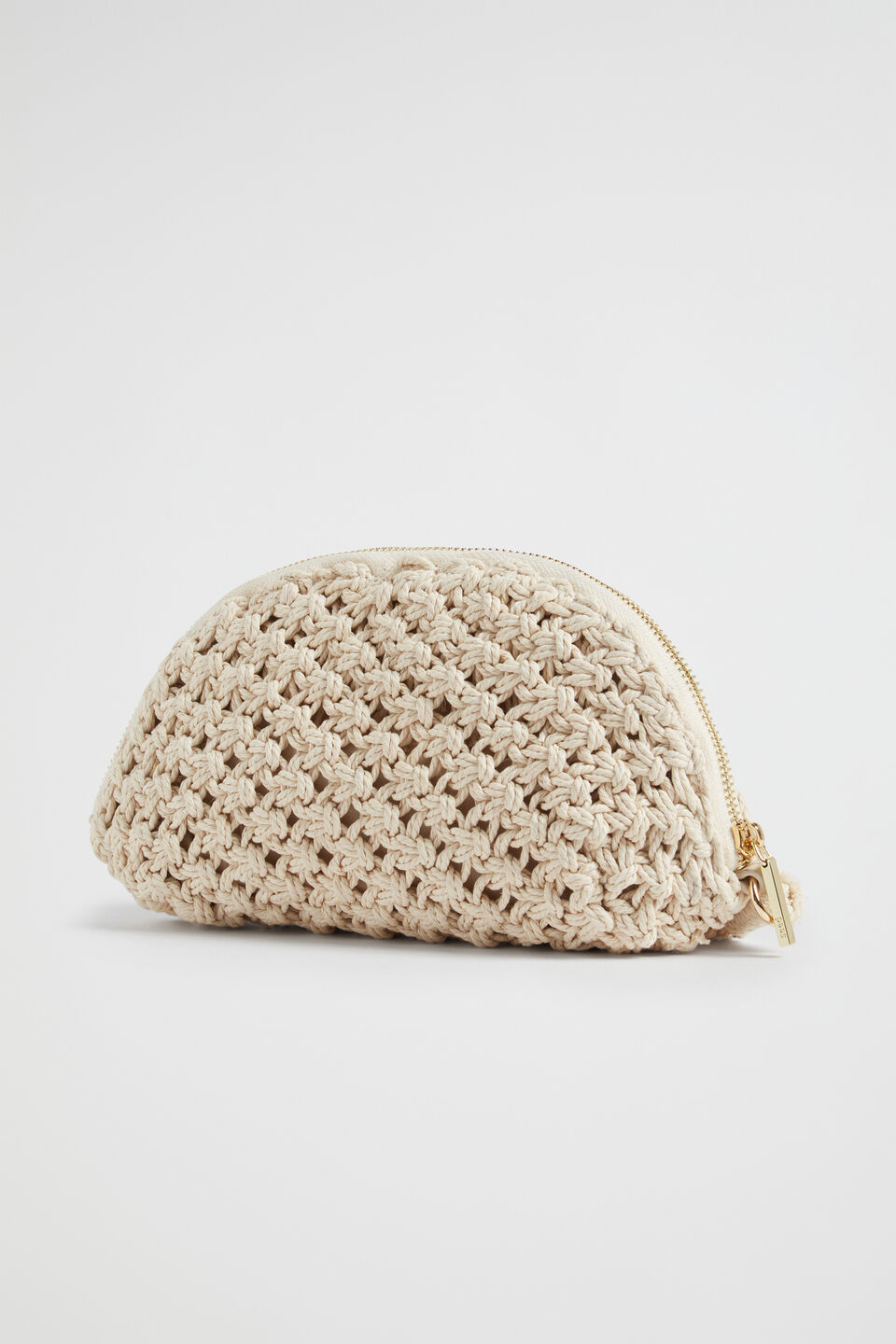 Crochet Rope Pouch  Natural