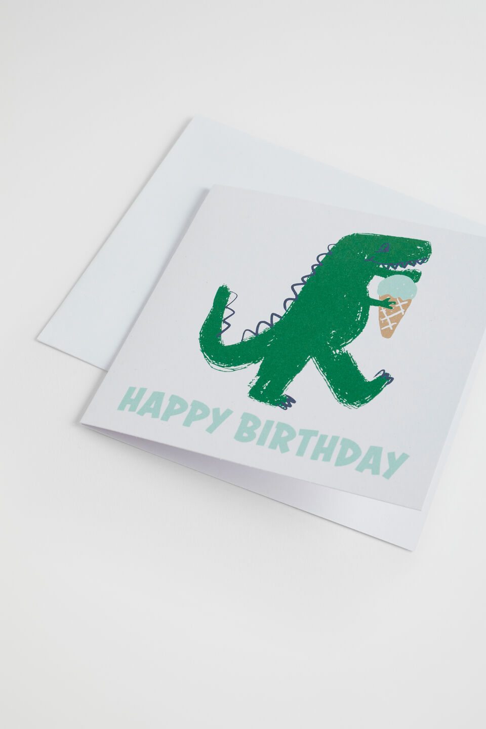 Large Happy Birthday Dinosaur Card  Multi