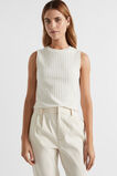 Ribbed Textured Shell Top  Oyster Twist  hi-res
