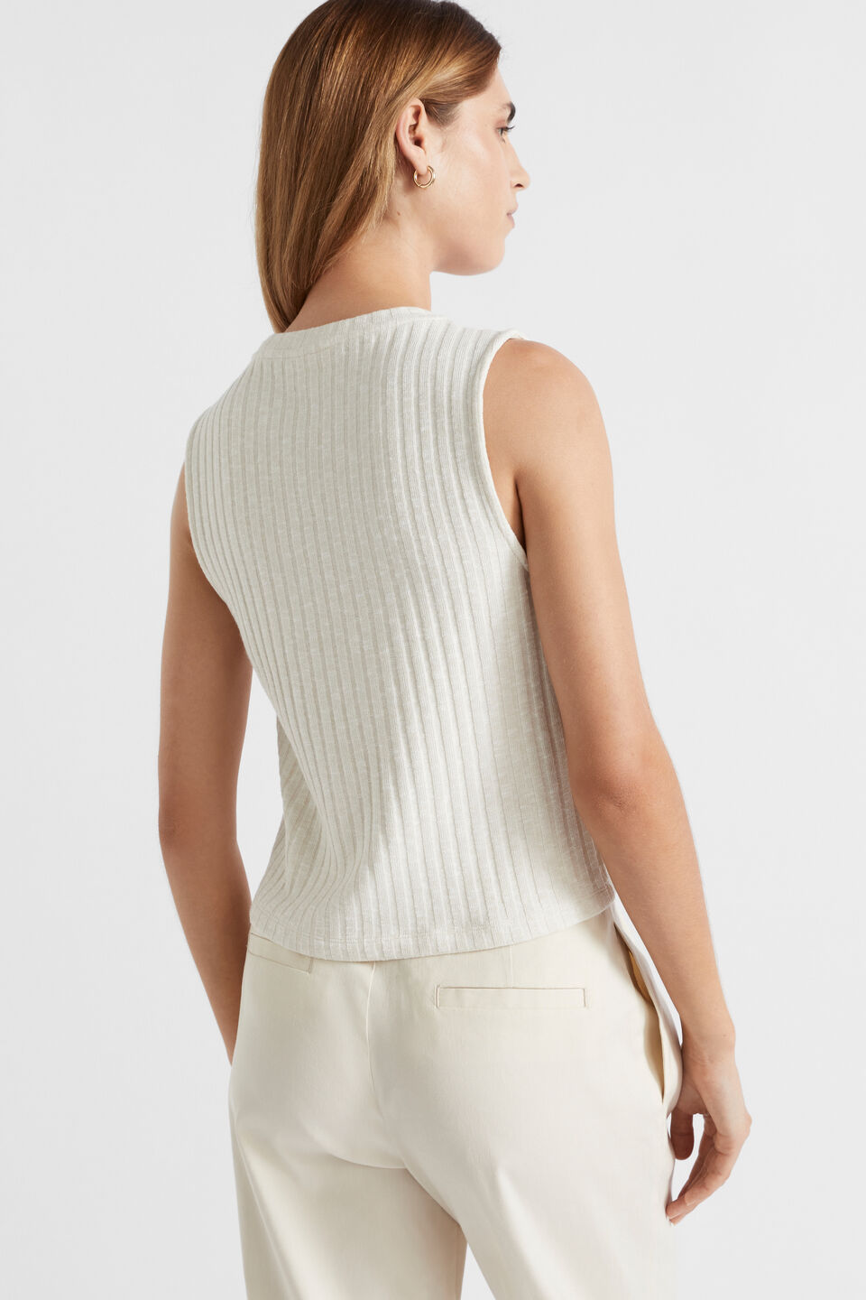 Ribbed Textured Shell Top  Oyster Twist