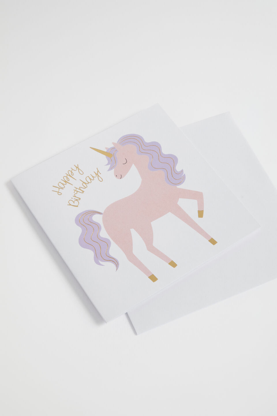 Large Happy Birthday Unicorn Card  Multi
