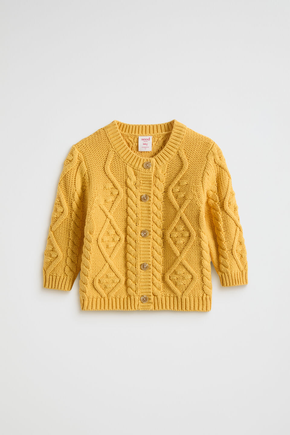 Cable Knit Cardigan  Honeycomb