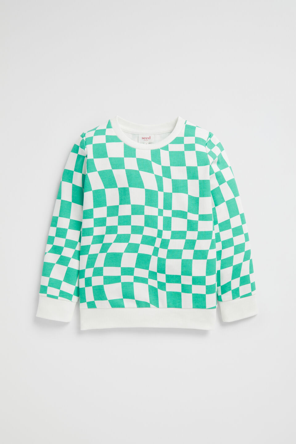 Checkerboard Sweat  Jade Green