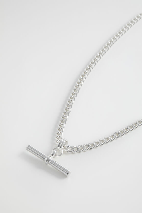T-Bar Necklace  Silver  hi-res
