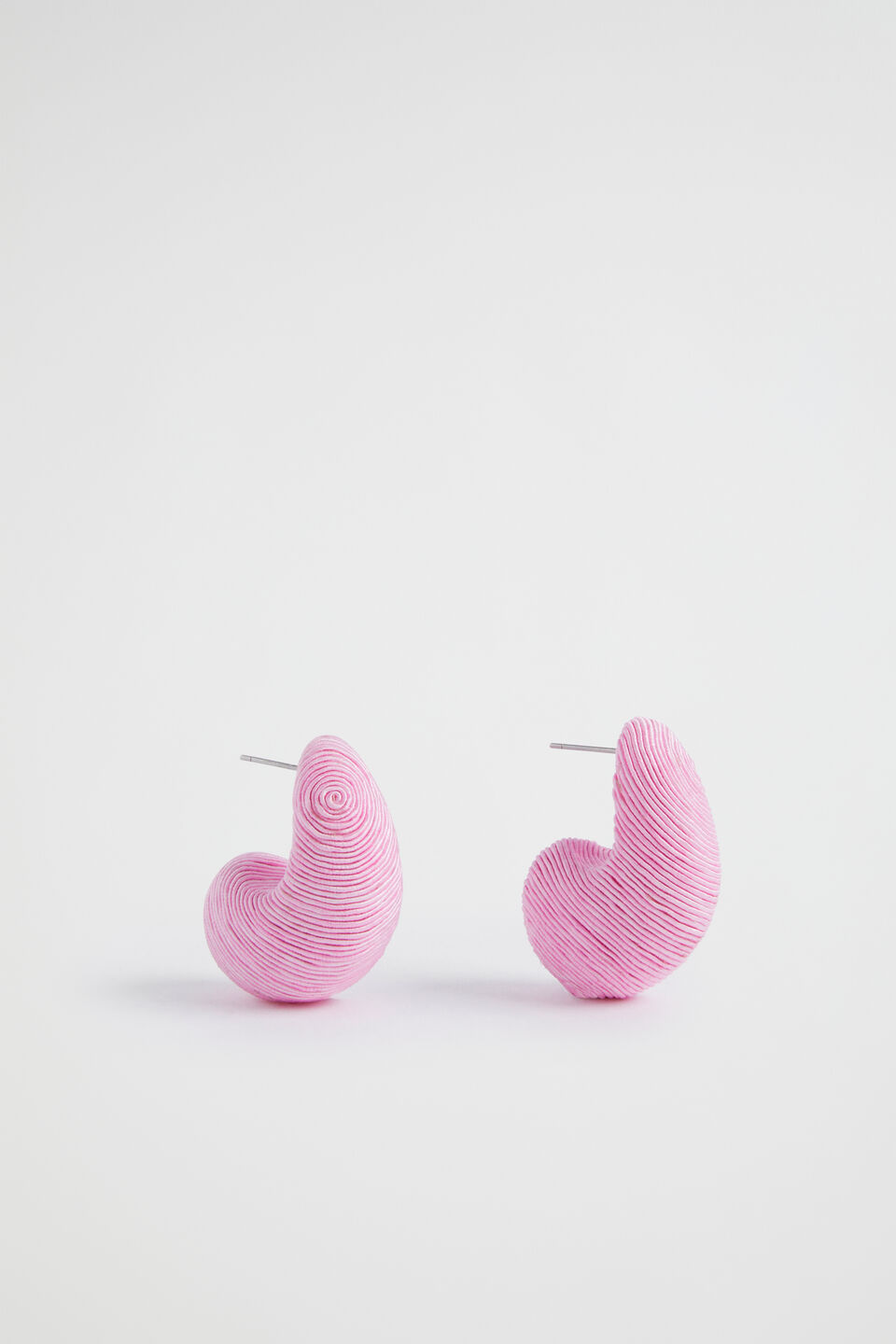 Thread Wrapped Drop Earring  Pink Gin