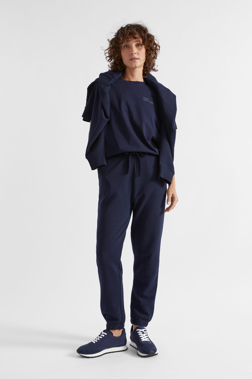 Heritage Terry Trackpant  Midnight Sky