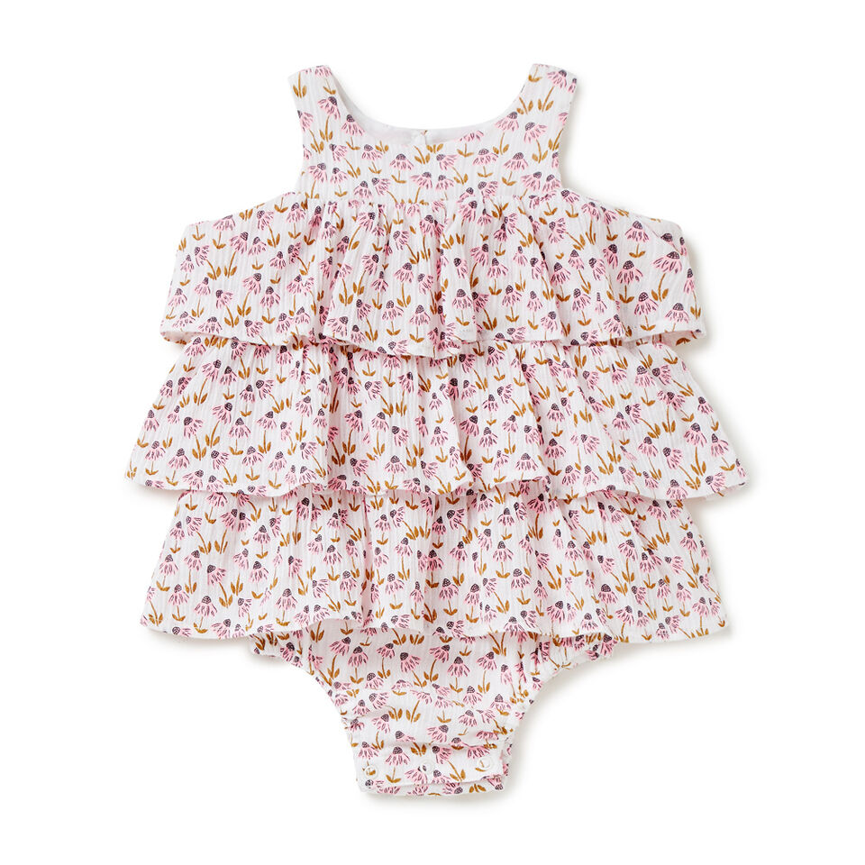Ditsy Tiered Romper  