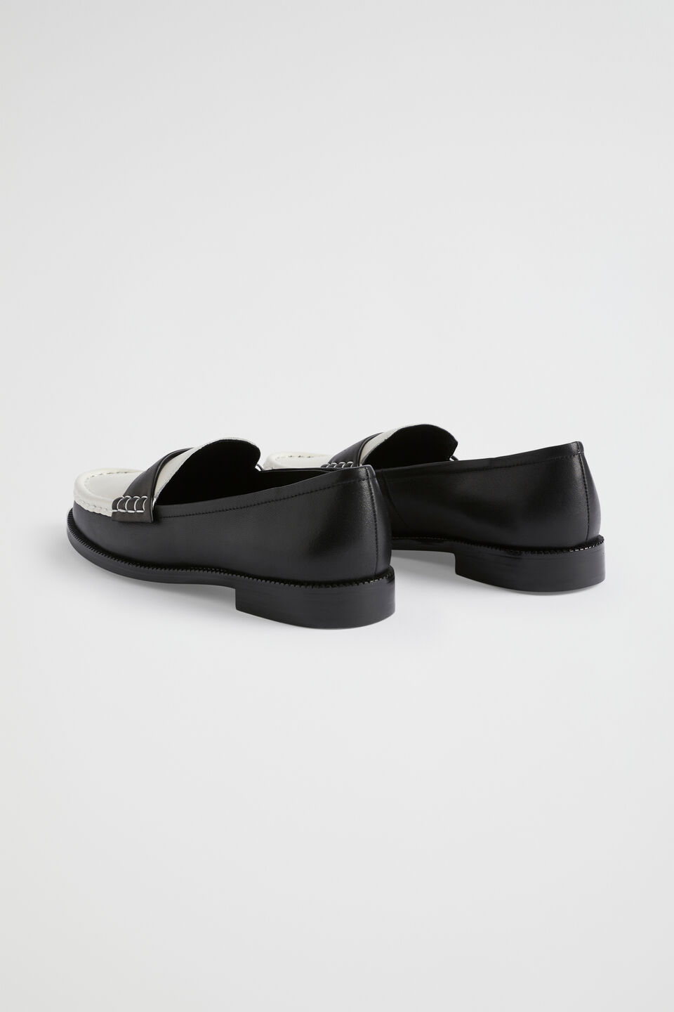Kendall Leather Penny Loafer  Midnight Bone