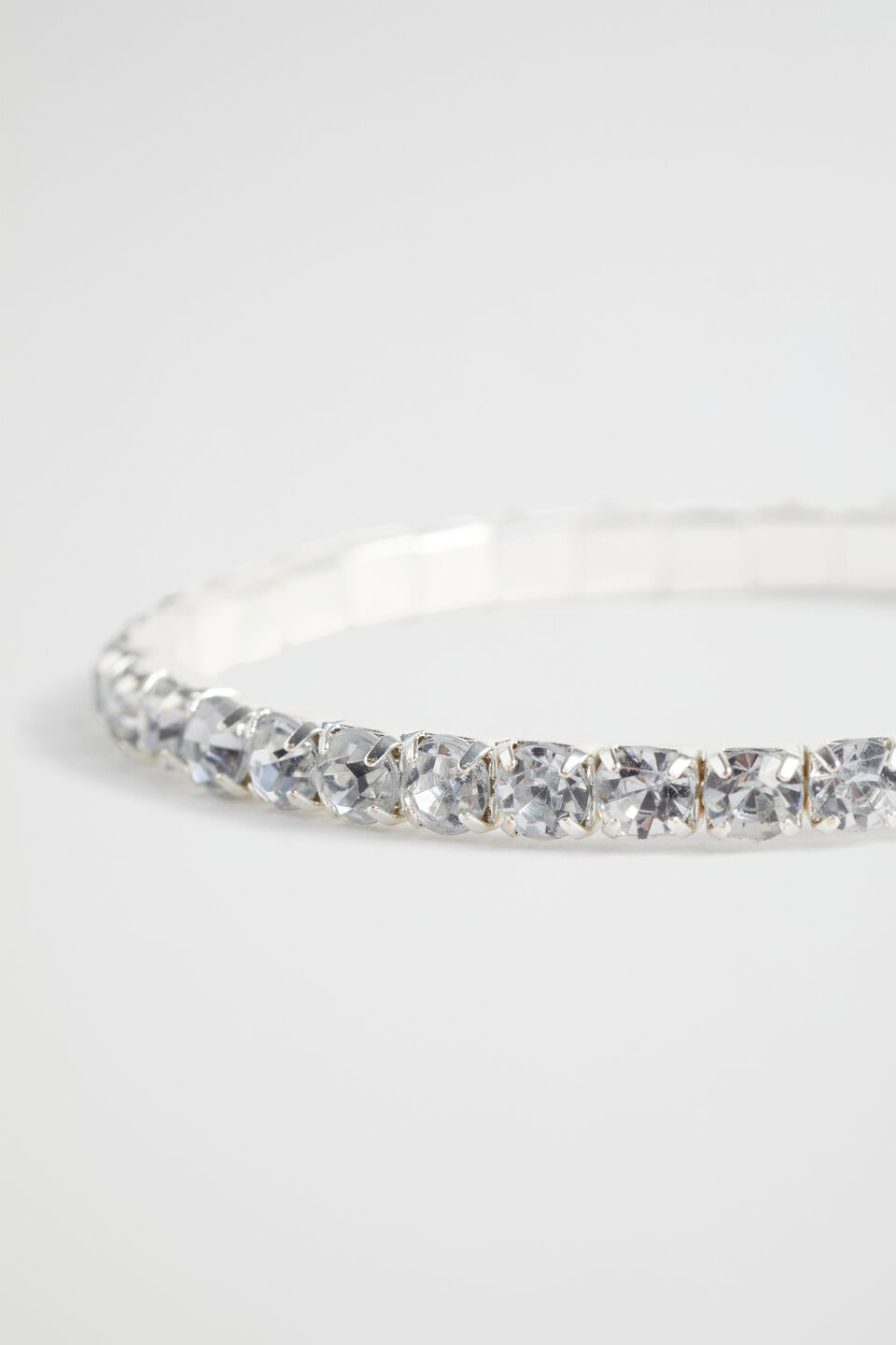Diamante Stretch Bracelet  Clear