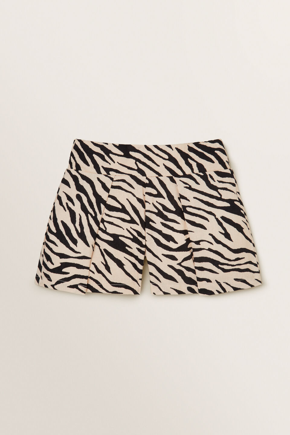 Zebra Pleat Shorts  