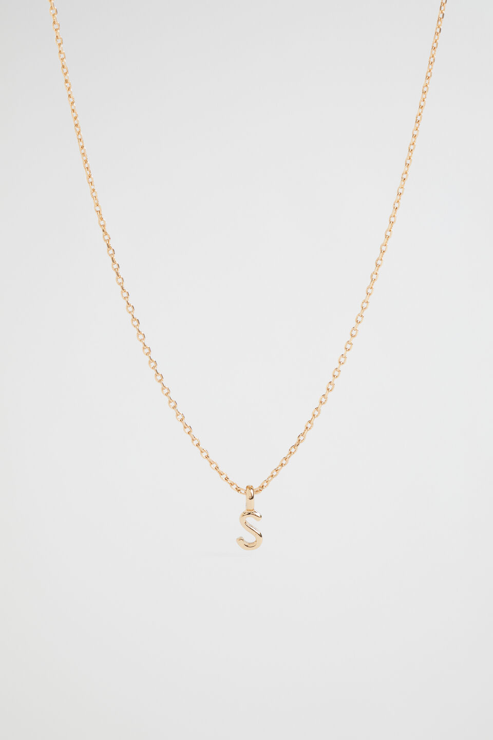 Gold Initial Necklace  S