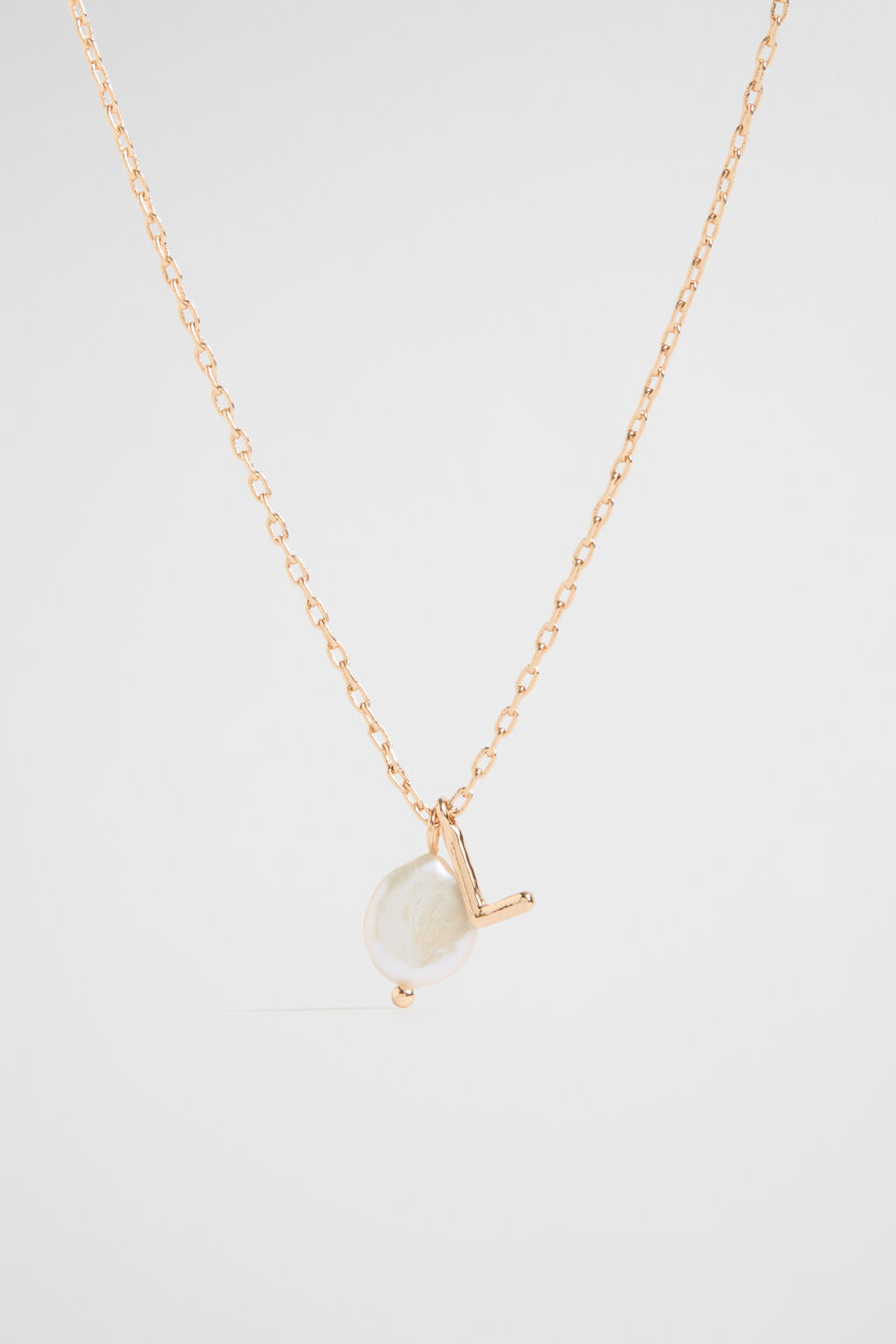 Pearl Alphabet Necklace  L