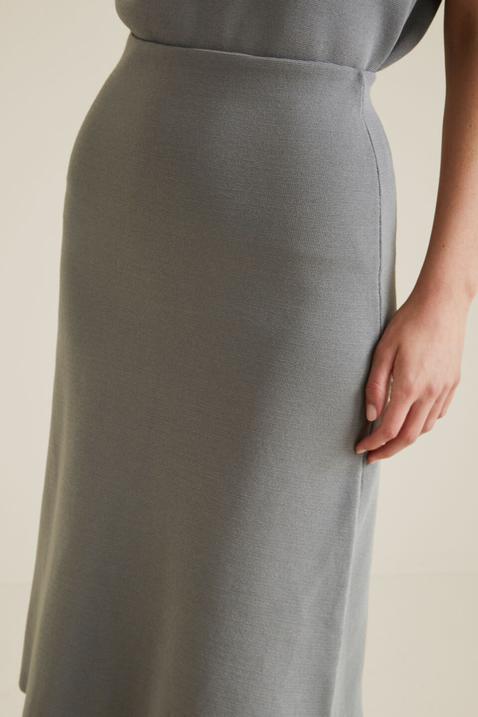 A-Line Crepe Skirt  