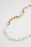 Mini Pearl Necklace  Gold  hi-res