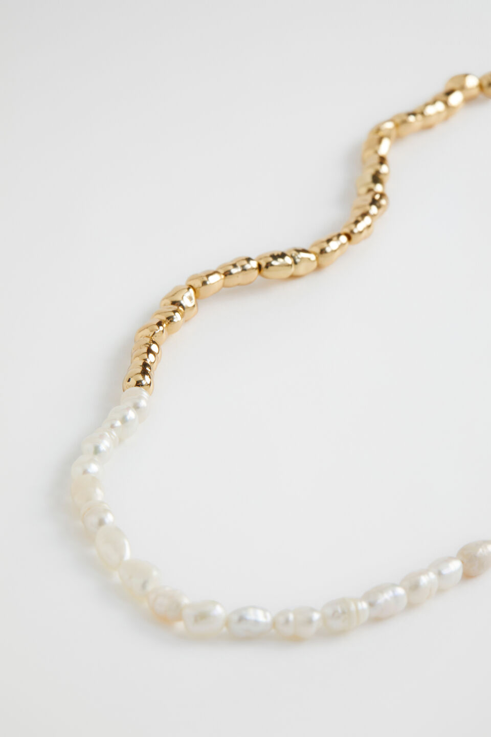 Mini Pearl Necklace  Gold