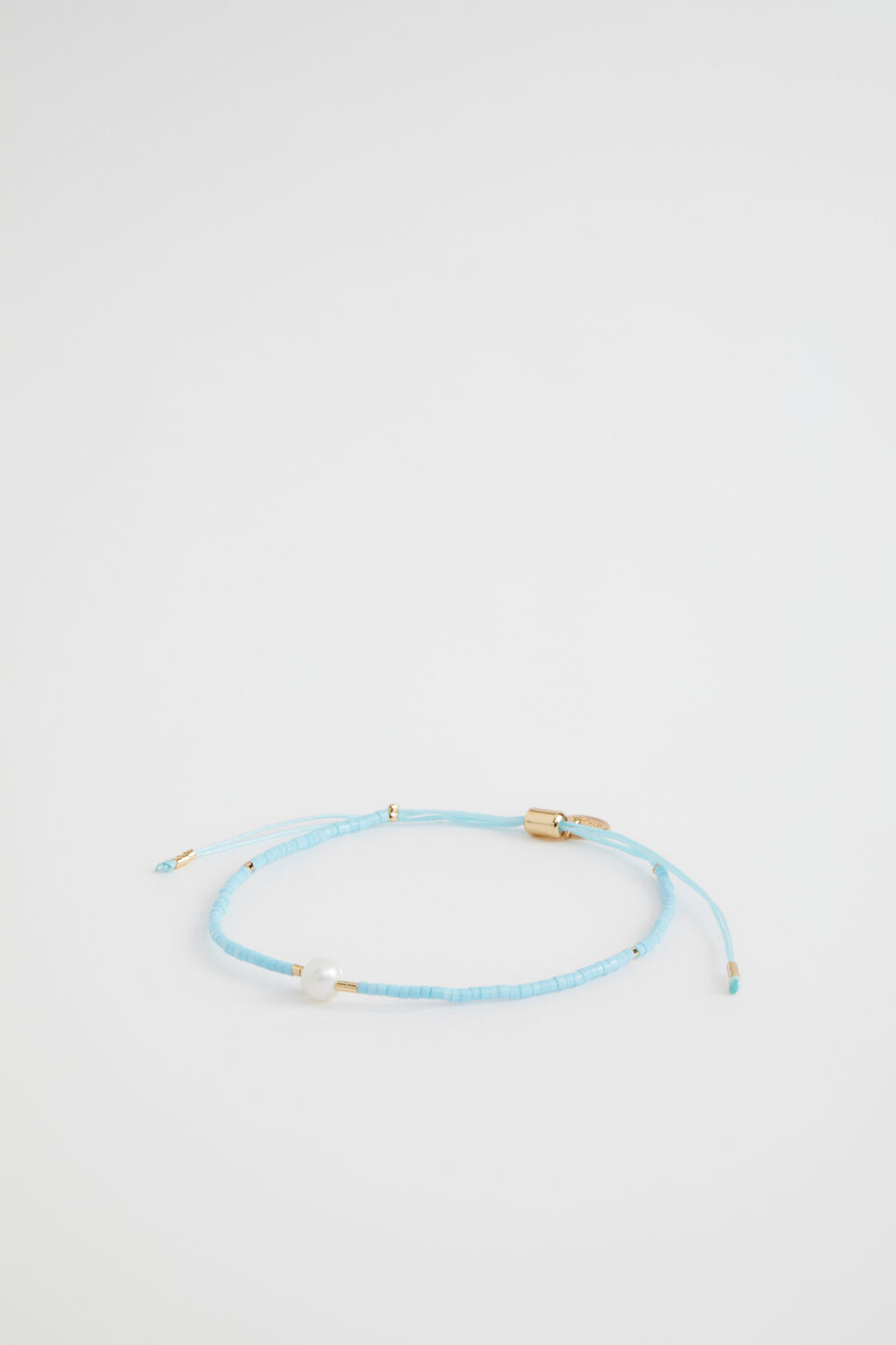 Pearl Bead Bracelet  Shimmer Blue