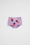 Strawberry Embroidered Bloomer  Lilac  hi-res