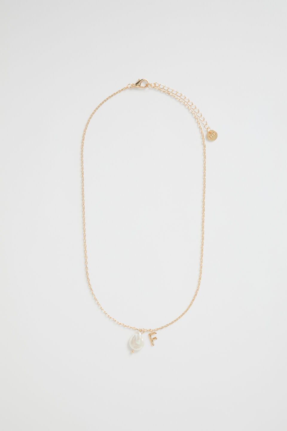 Pearl Alphabet Necklace  F