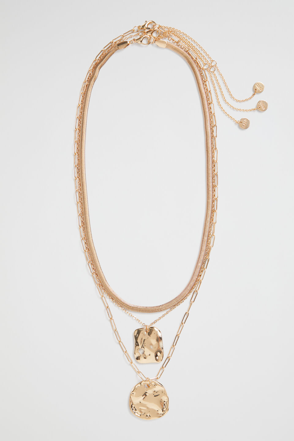 Molten Pendant Necklace  Gold