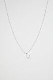 Silver Initial Necklace  M  hi-res