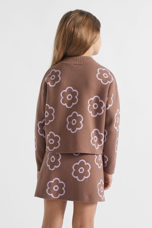 Flower Knit Sweater  Cocoa  hi-res