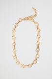Ring Link Necklace  Gold  hi-res